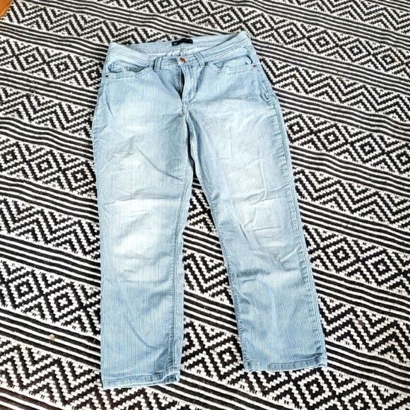 🛍️Lee Easy Fit Striped Cargo Pants Size Medium - Picture 1 of 5